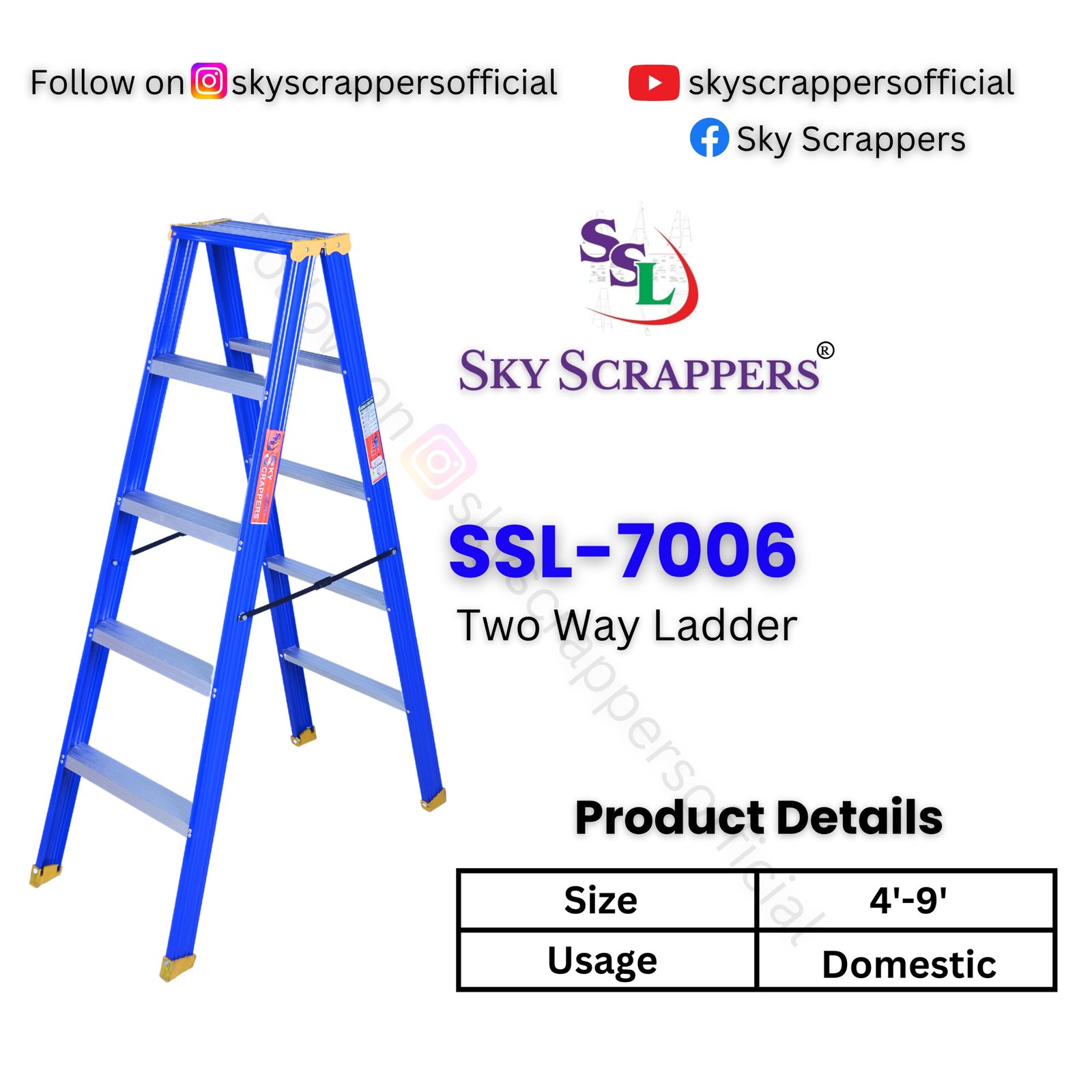 Aluminium Two Way Step Ladder