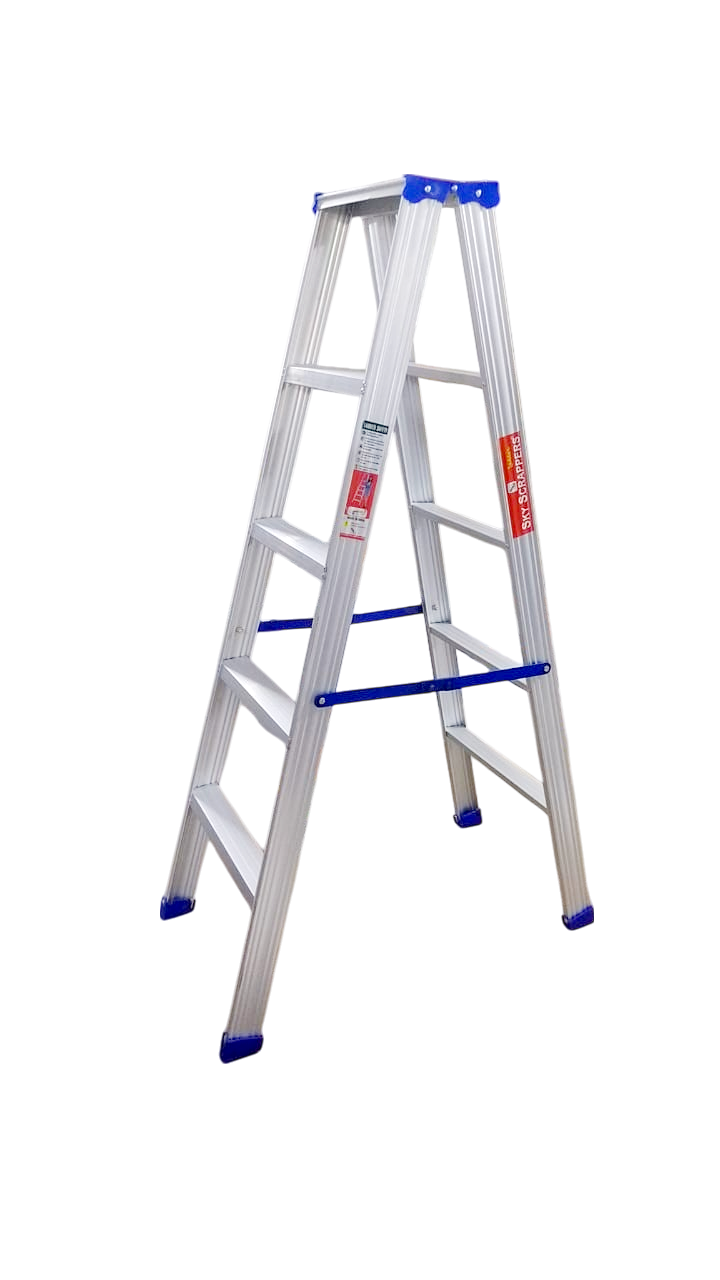 Sky Scrappers SSL-7006 Aluminium Two Way Step Ladder – 6 Feet | Strong & Durable for Home Use - Image 3